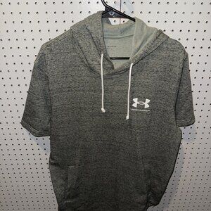 Under Armour Men’s Short Sleeve Hoodie – Size XL – Gray – Athletic Perform